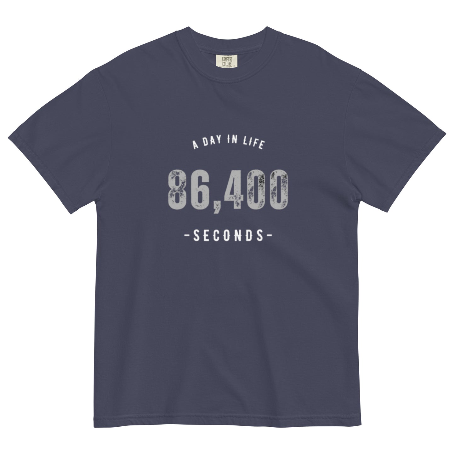 86,400 - A Day In Life Men's Garment-dyed Heavyweight t-shirt