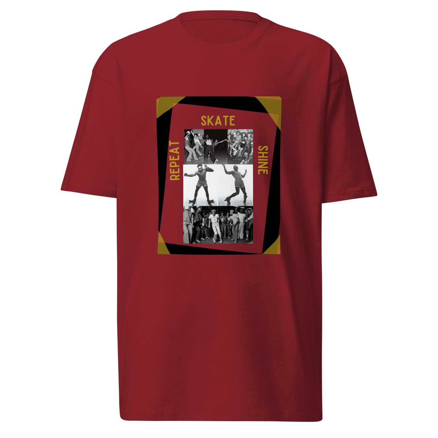 Skate Legends Men’s Premium Heavyweight Tee - Blk Frame