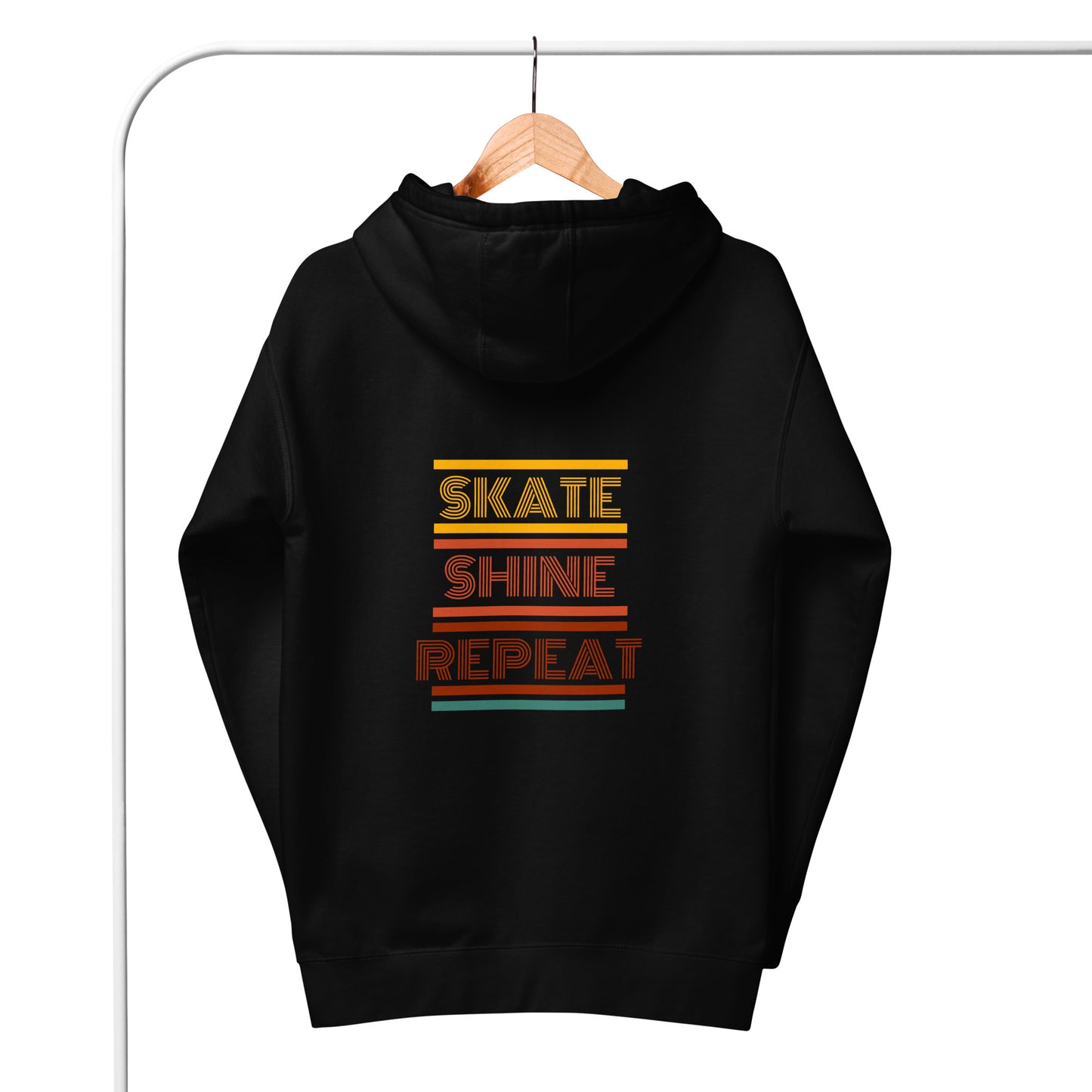 Human Being UPC Skate Shine Repeat Retro Unisex Hoodie