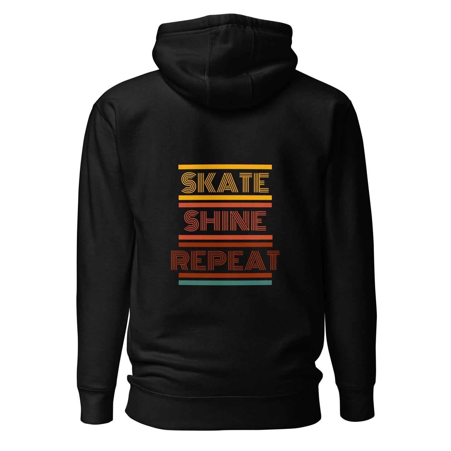 Human Being UPC Skate Shine Repeat Retro Unisex Hoodie