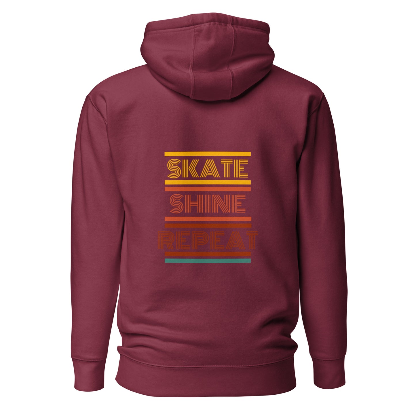 Human Being UPC Skate Shine Repeat Retro Unisex Hoodie