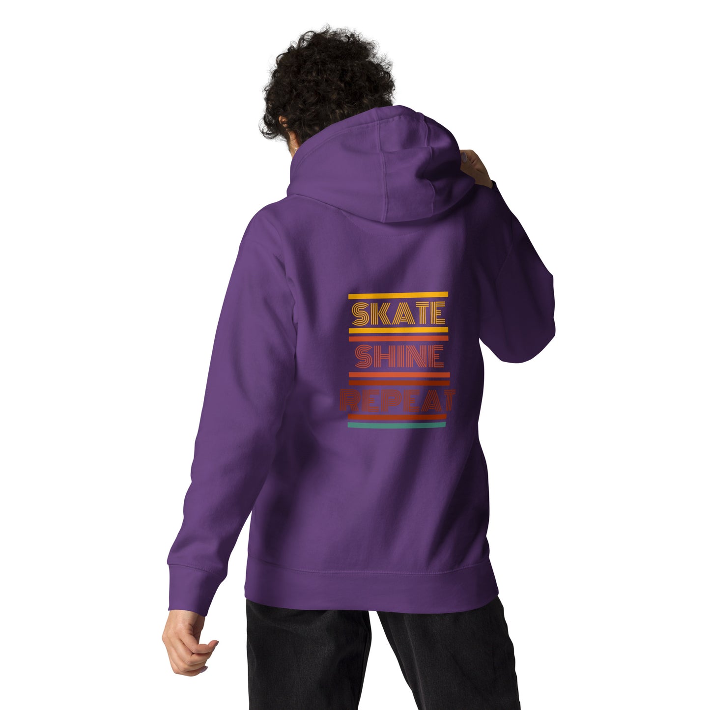 Human Being UPC Skate Shine Repeat Retro Unisex Hoodie