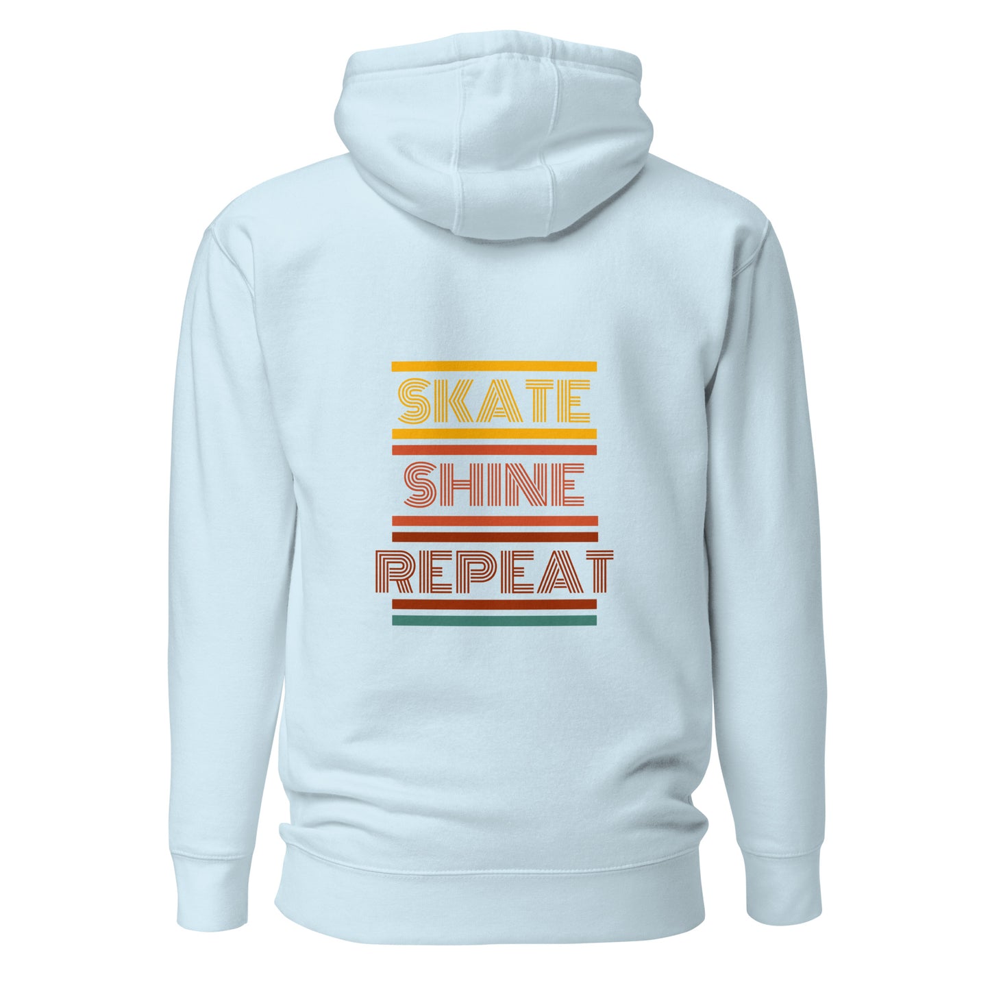 Human Being UPC Skate Shine Repeat Retro Unisex Hoodie