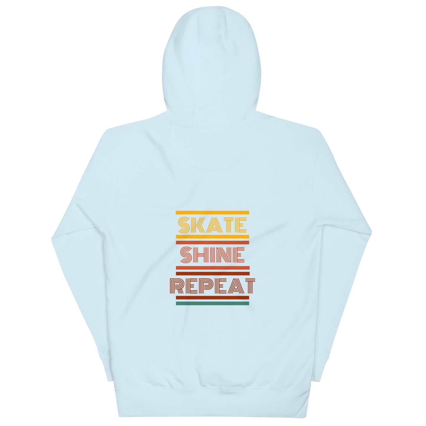 Human Being UPC Skate Shine Repeat Retro Unisex Hoodie