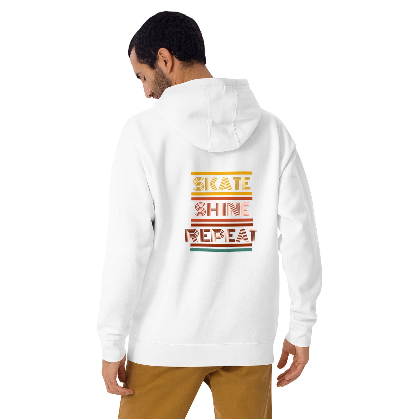 Human Being UPC Skate Shine Repeat Retro Unisex Hoodie