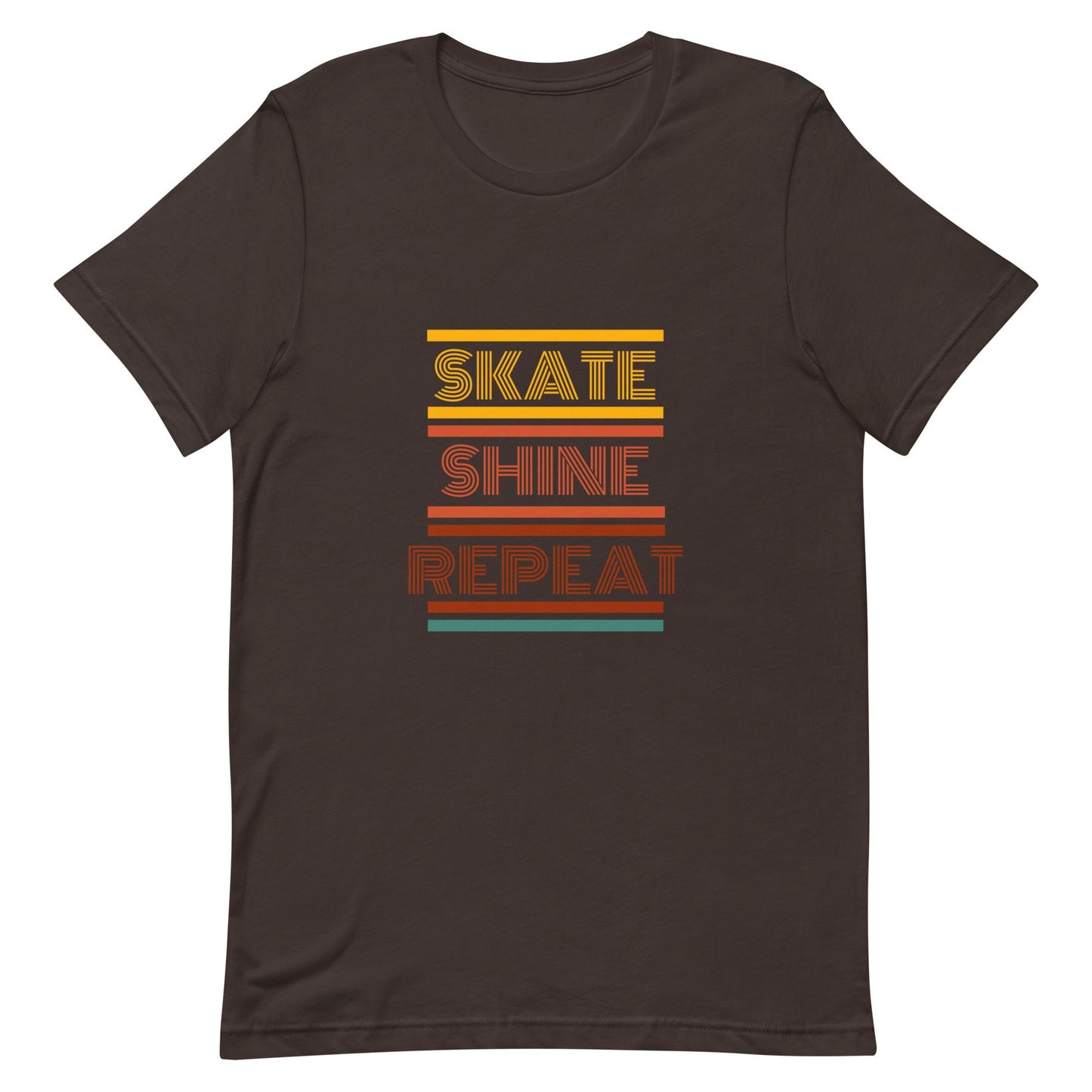 Skate Shine Repeat 'Retro' Unisex t-shirt