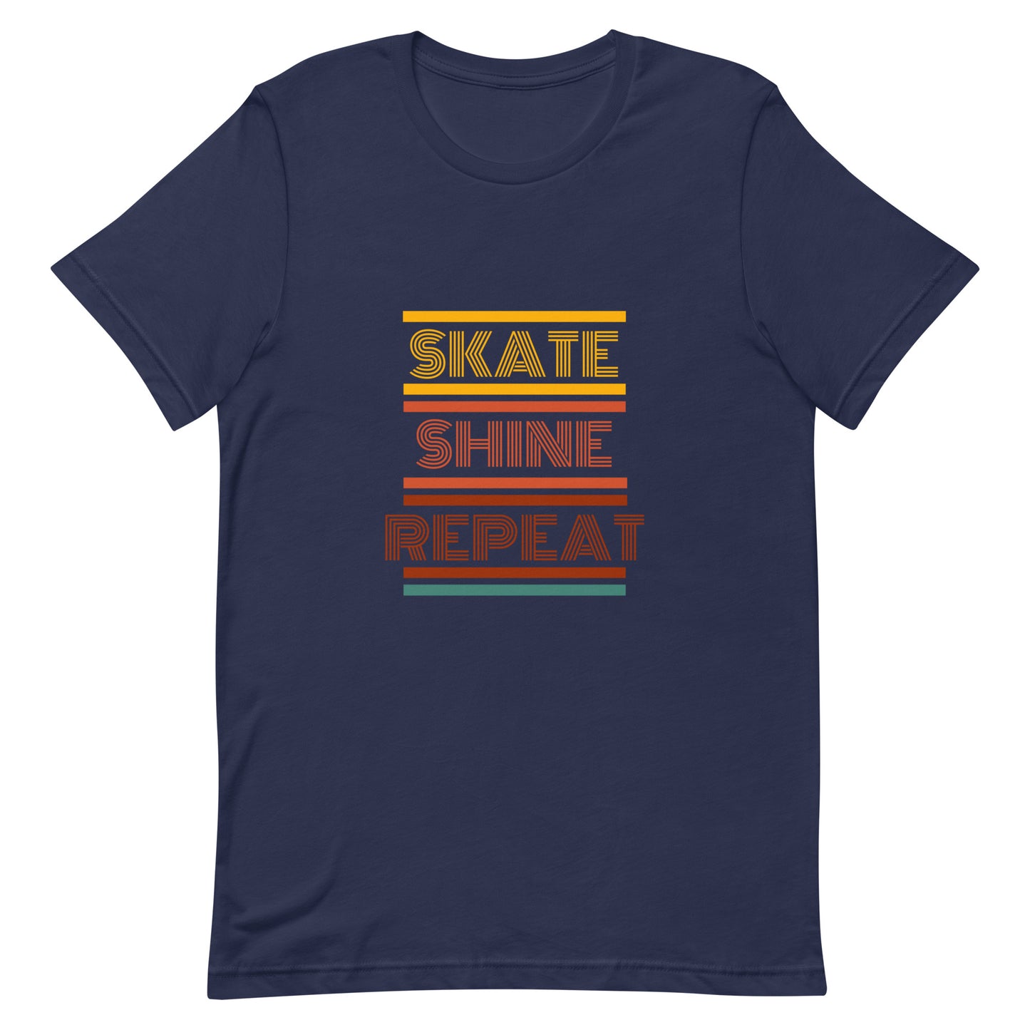Skate Shine Repeat 'Retro' Unisex t-shirt
