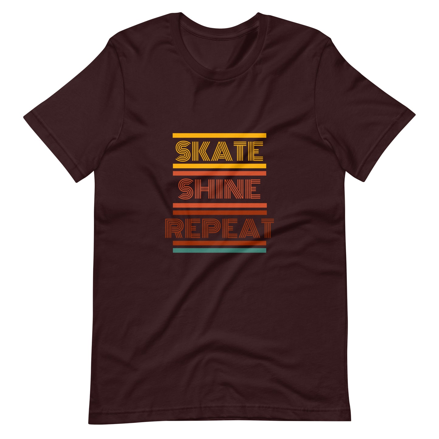 Skate Shine Repeat 'Retro' Unisex t-shirt
