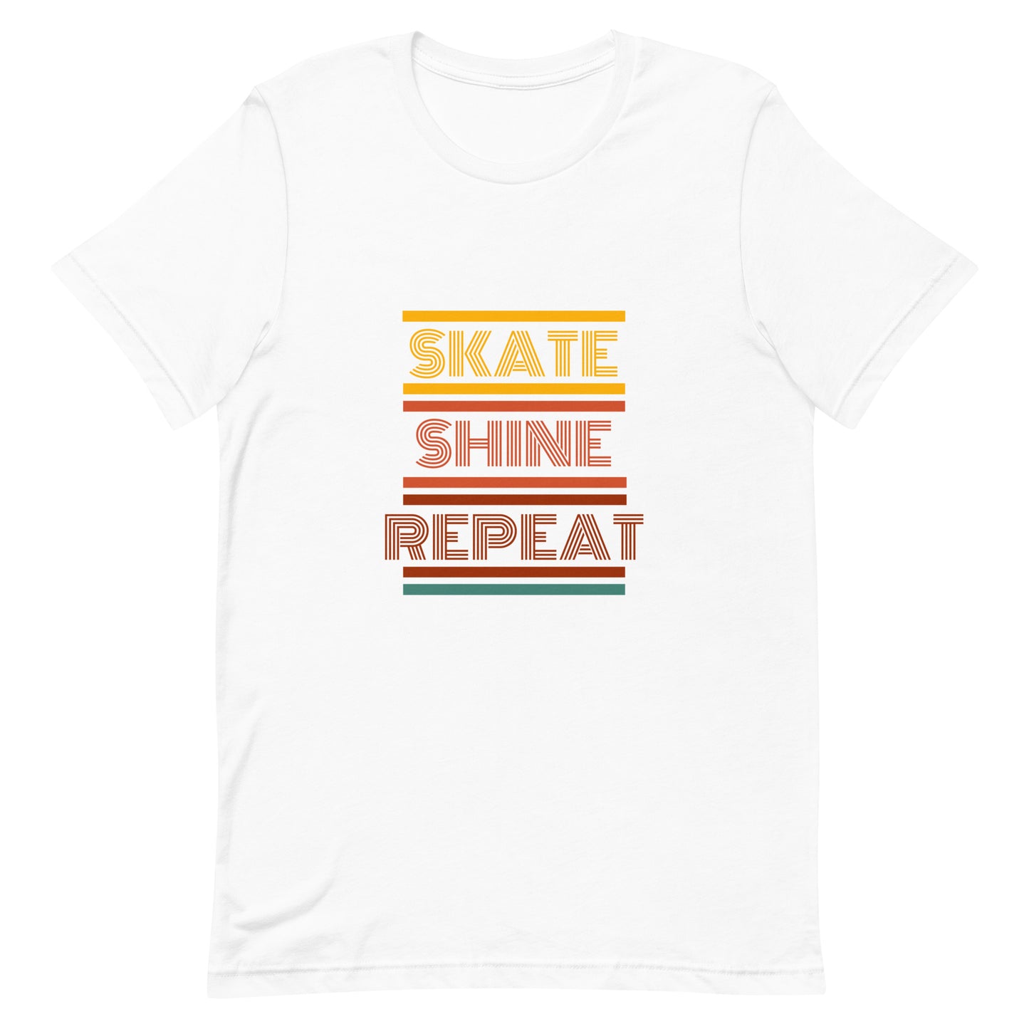 Skate Shine Repeat 'Retro' Unisex t-shirt