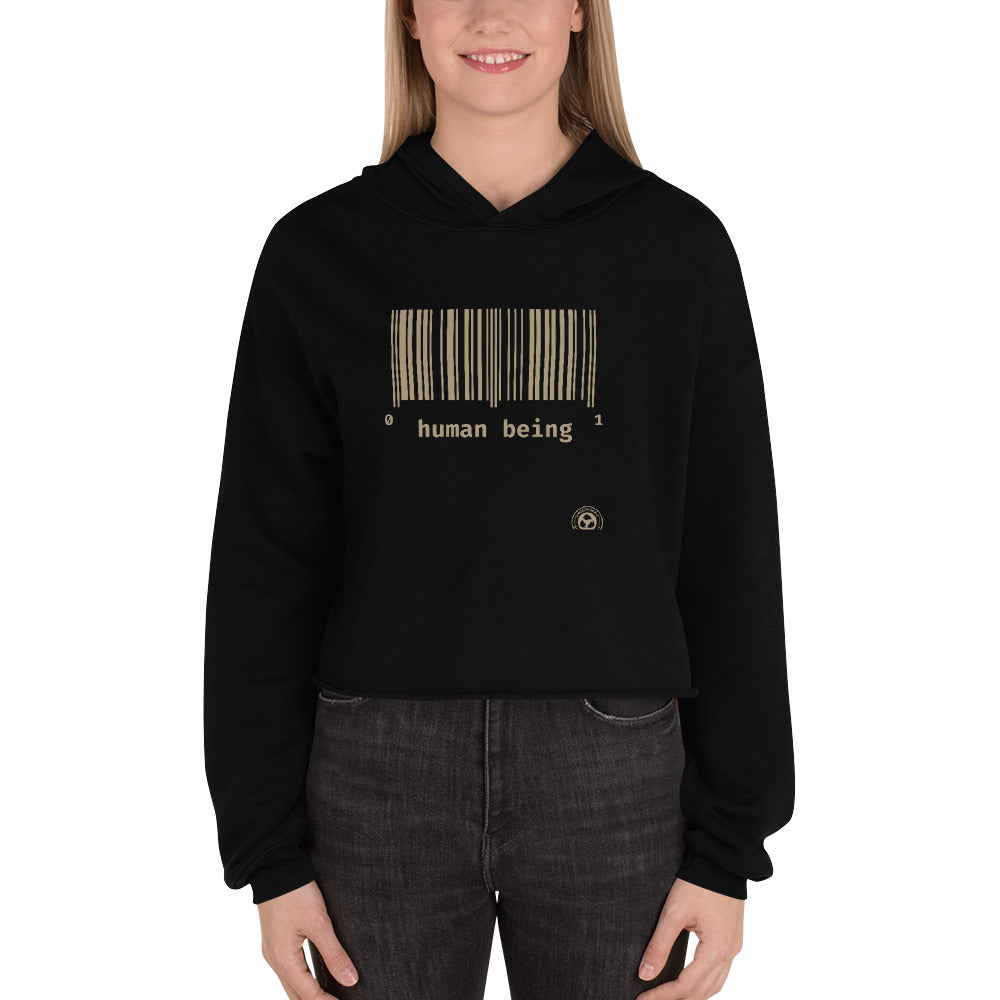 Human Being UPC Crop Hoodie
