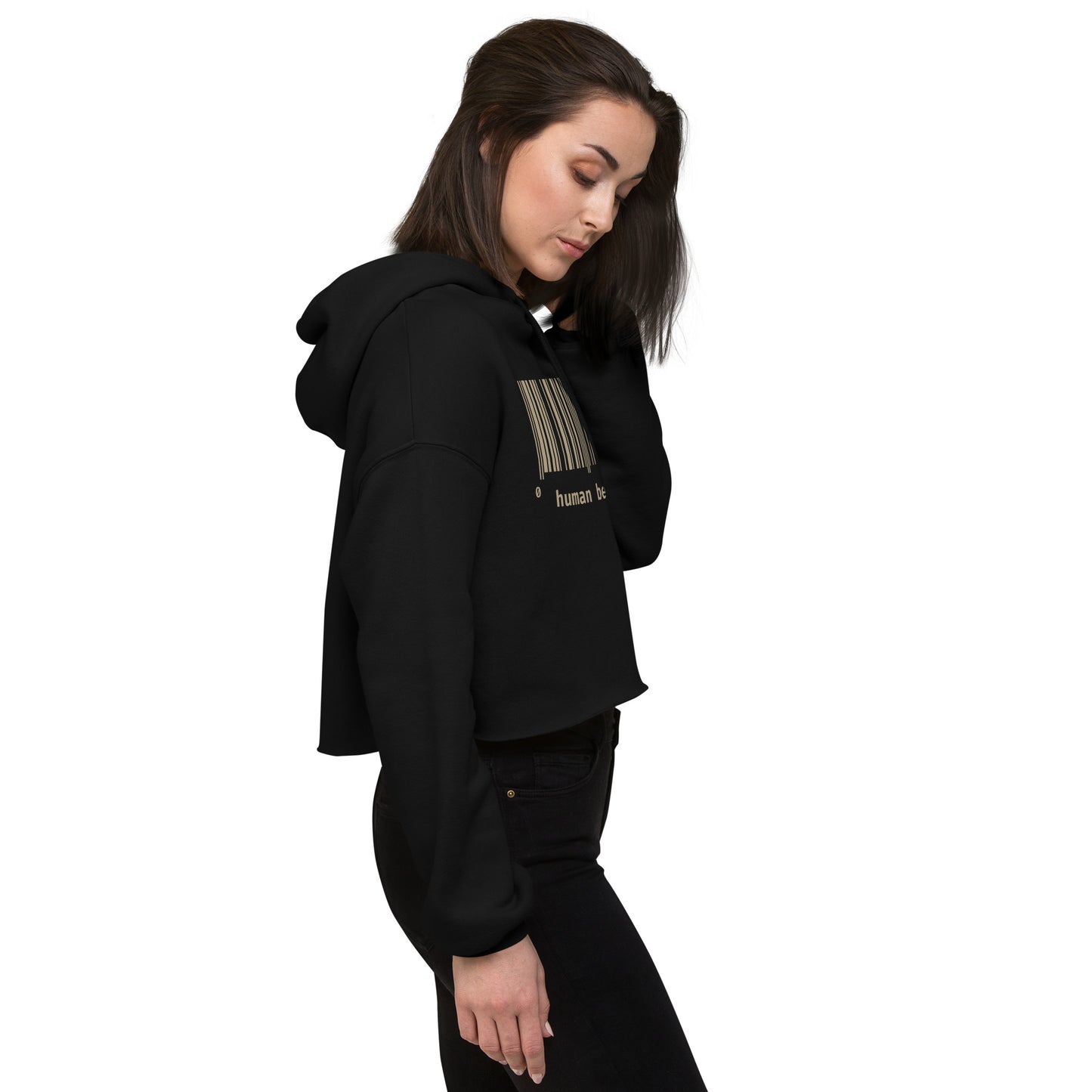 Human Being UPC Crop Hoodie