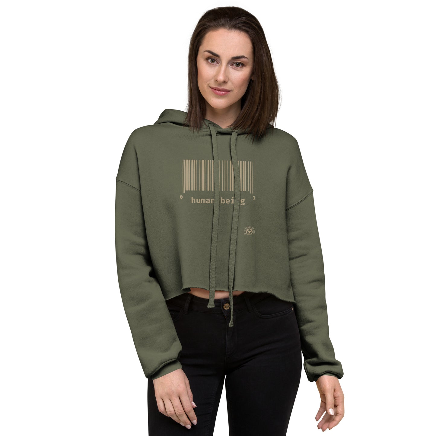 Human Being UPC Crop Hoodie