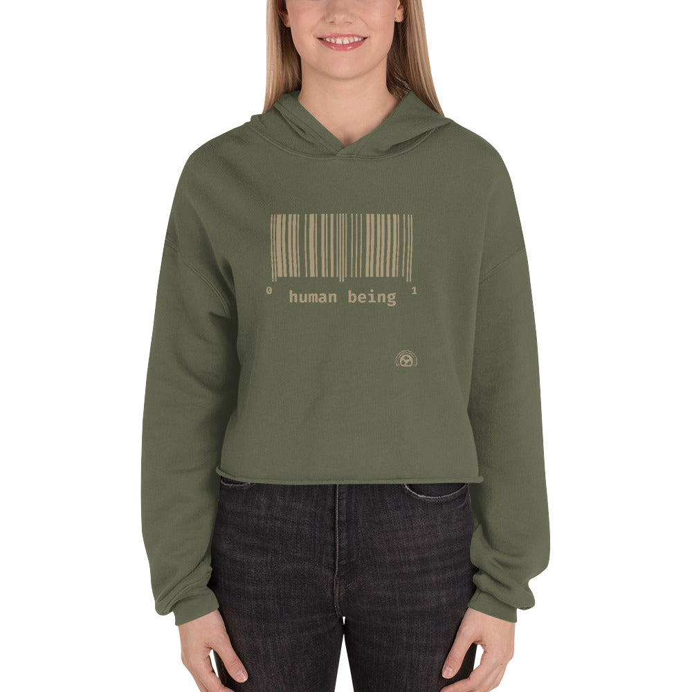 Human Being UPC Crop Hoodie