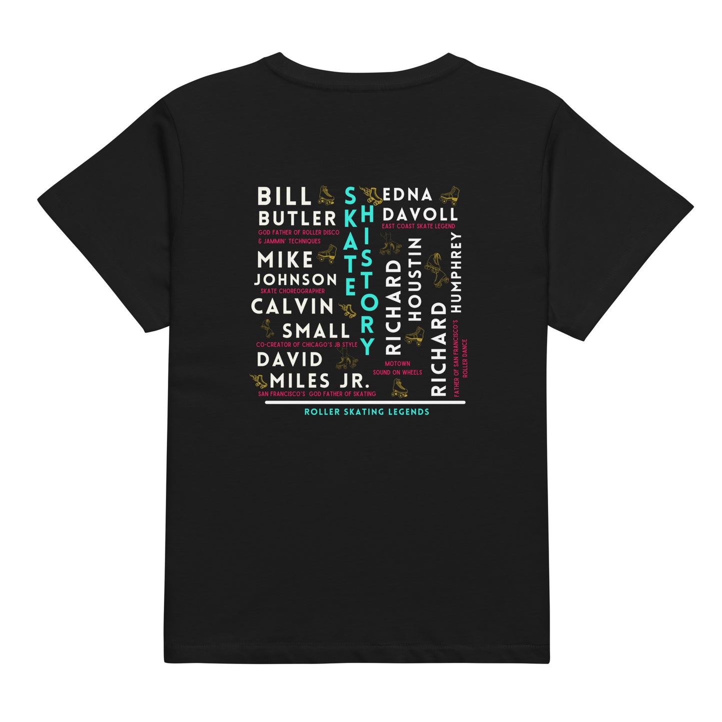 Skate Legends - Women's High Waisted Special Edition Tee - Purple Frame