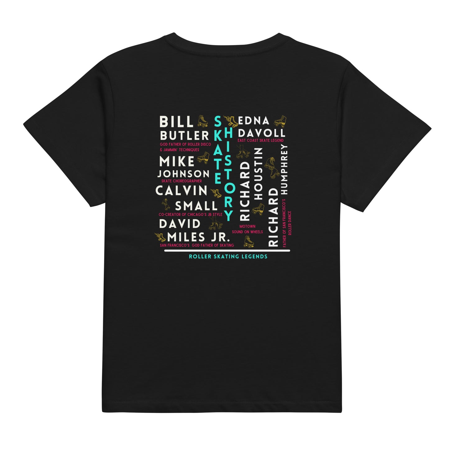 Skate Legends Women's High Waisted Special Edition Tee- Blk Frame
