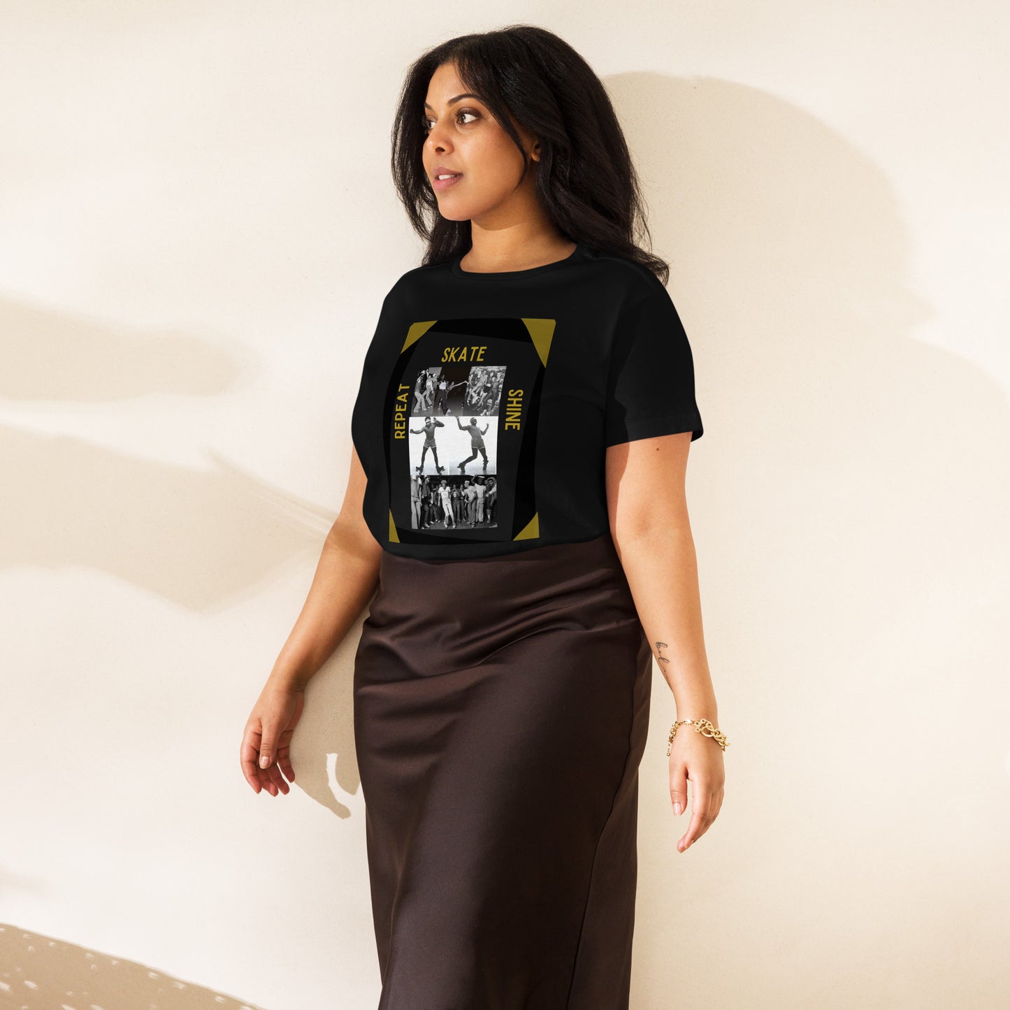 Skate Legends Women's High Waisted Special Edition Tee- Blk Frame