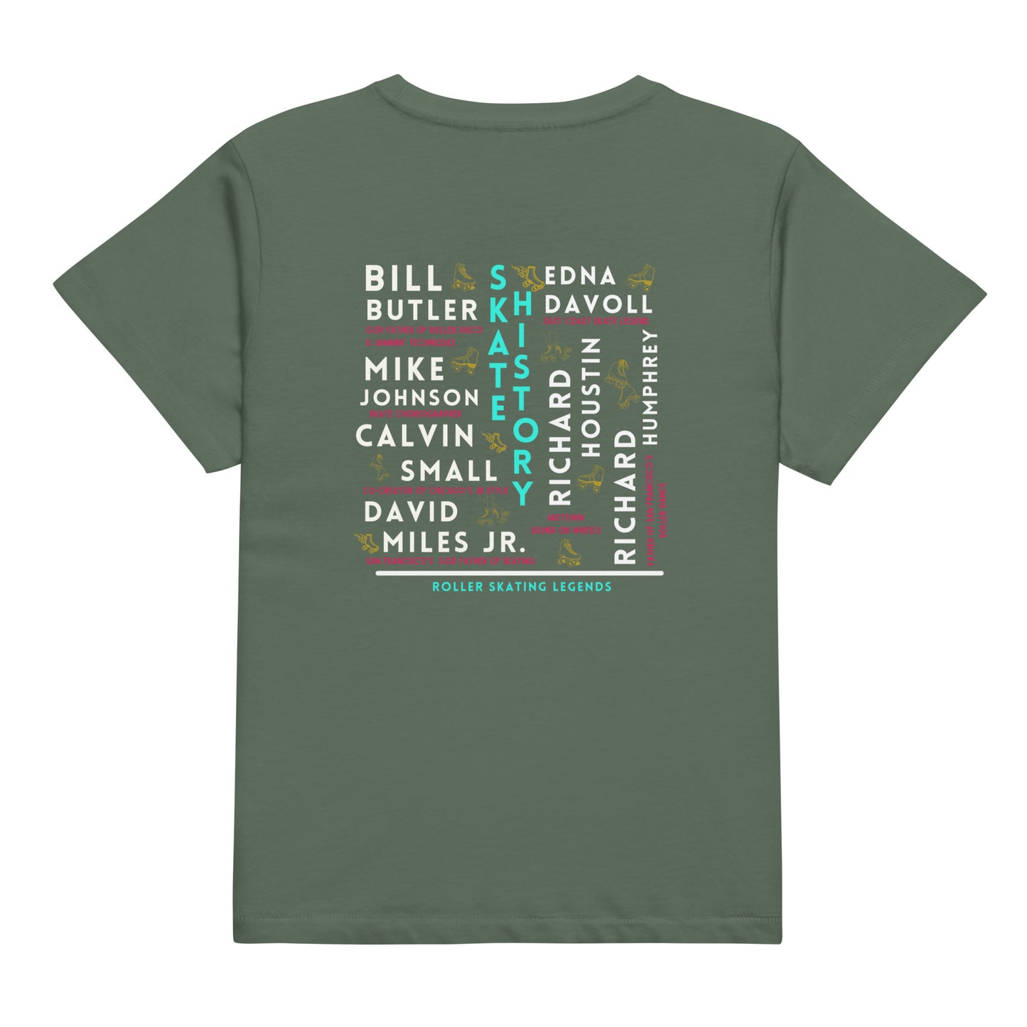 Skate Legends Women's High Waisted Special Edition Tee- Blk Frame