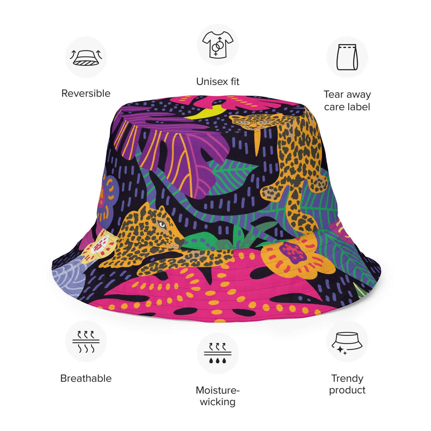 All Ova Print Reversible Bucket Hat