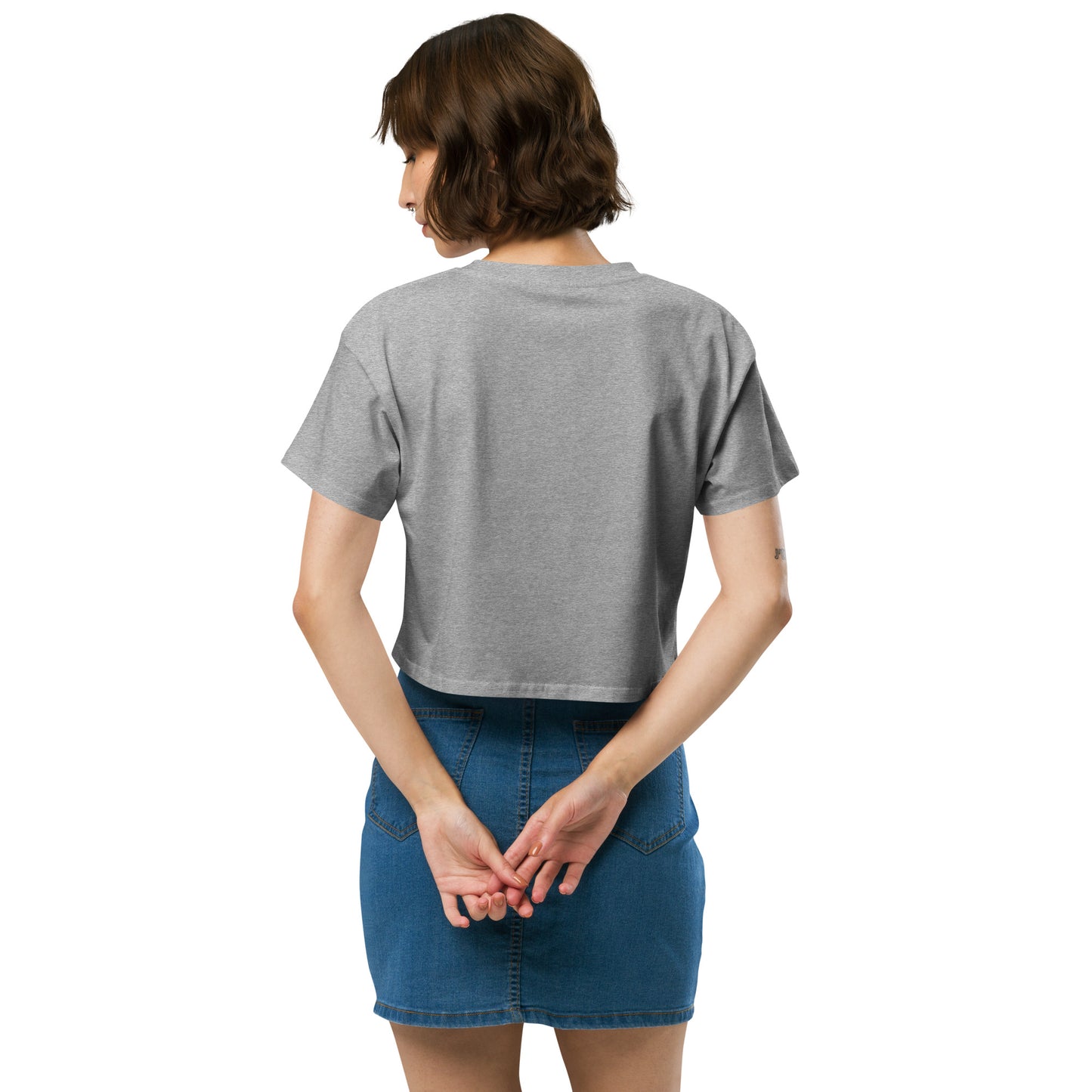 Human Being UPC Code Women’s Crop Top
