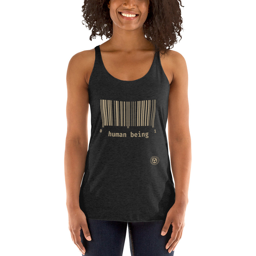 Human Being UPC Women's Racerback Tank