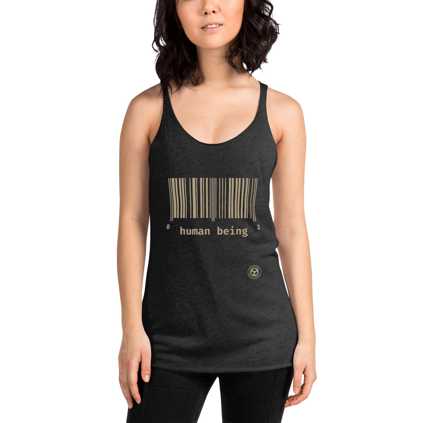 Human Being UPC Women's Racerback Tank