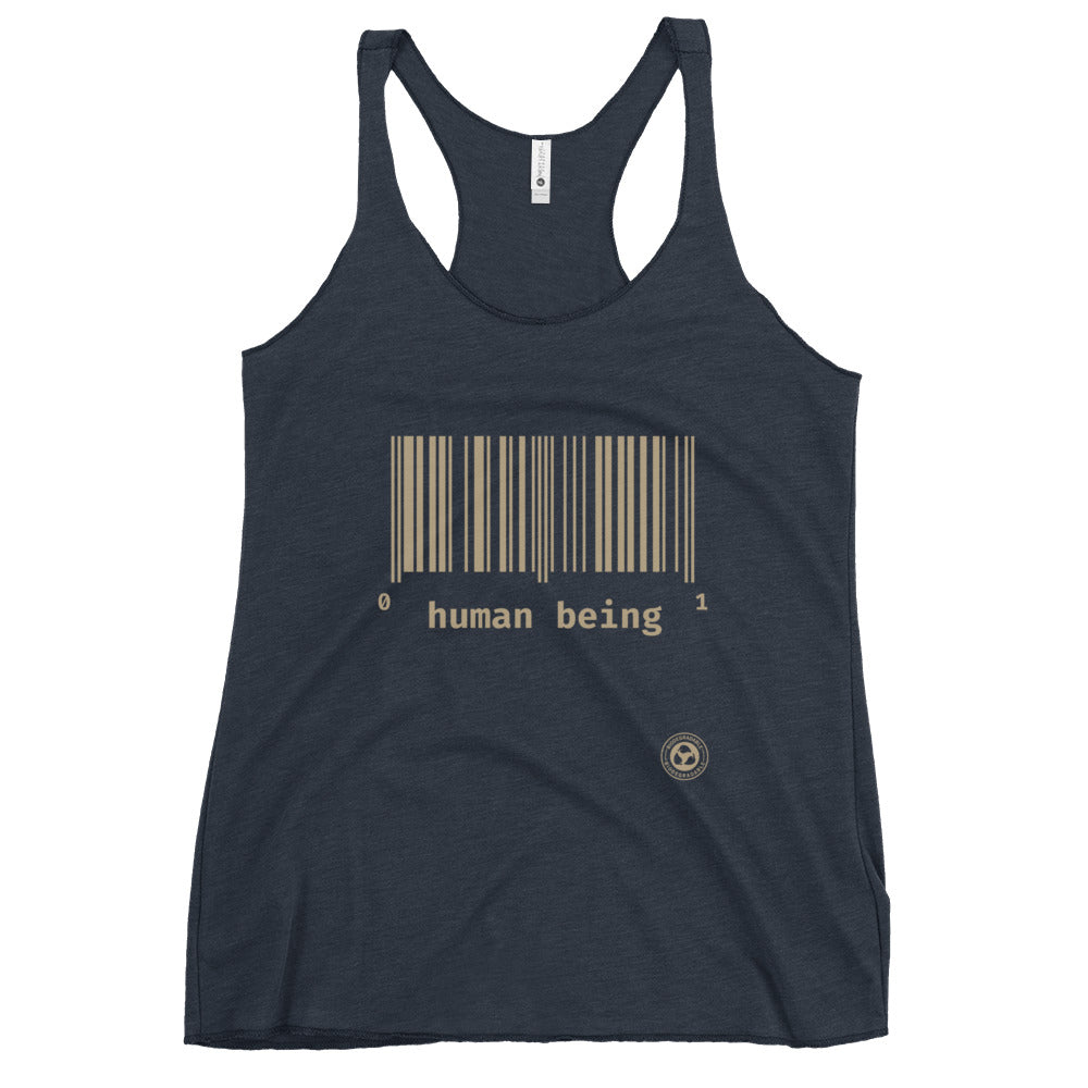 Human Being UPC Women's Racerback Tank
