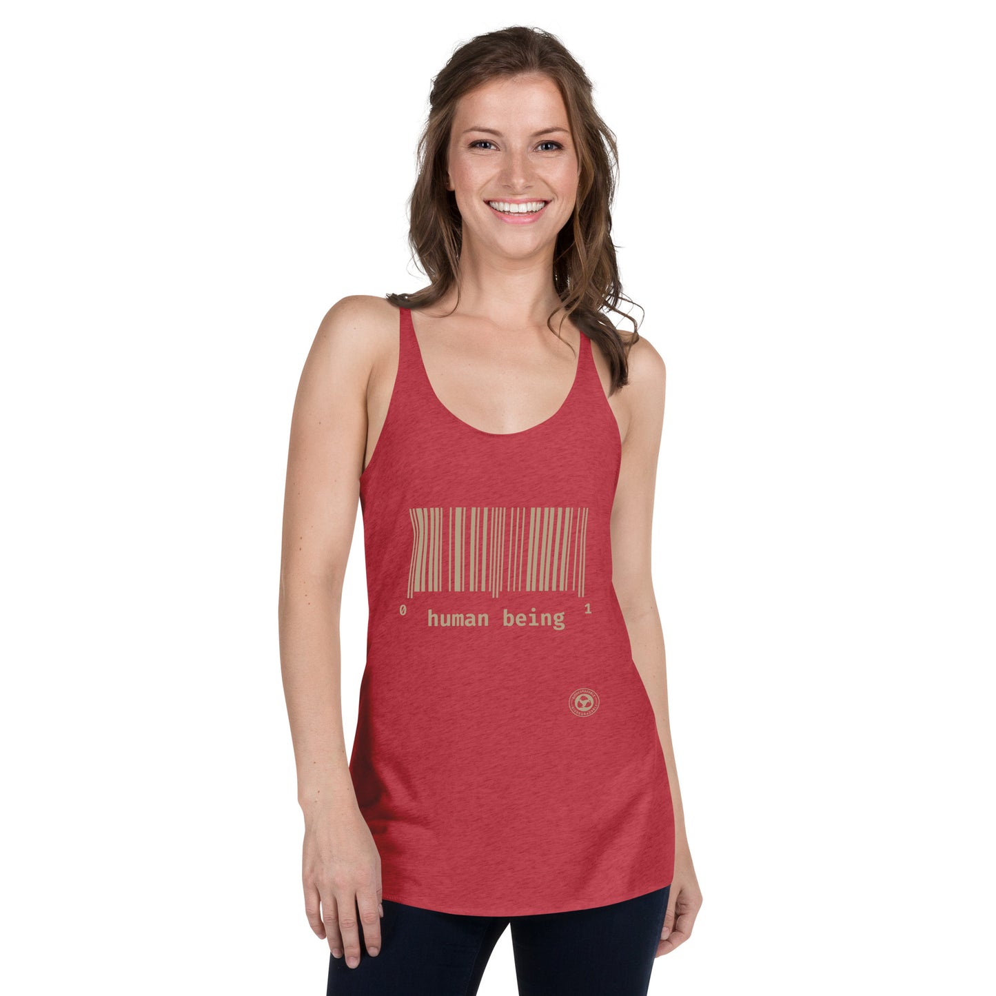 Human Being UPC Women's Racerback Tank