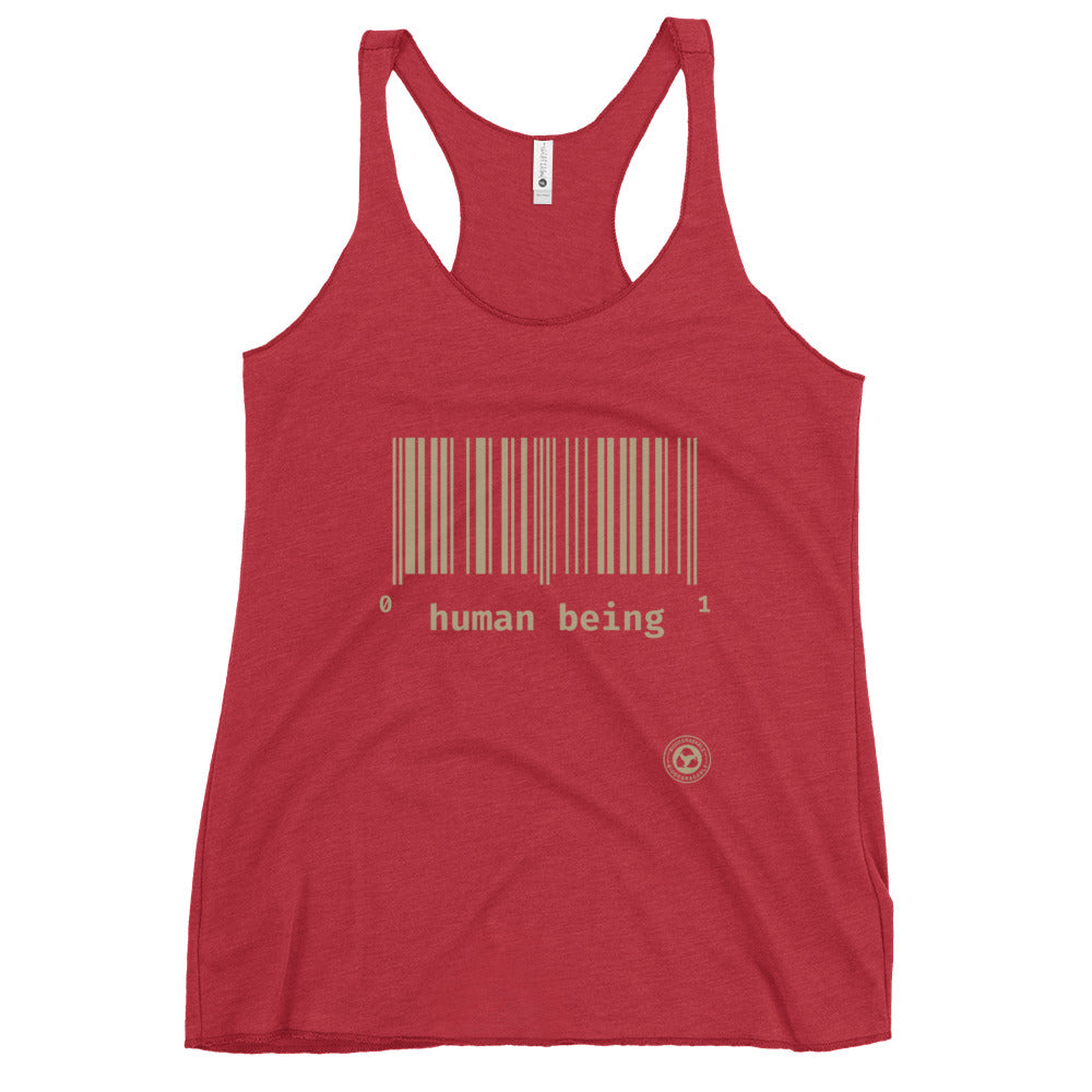 Human Being UPC Women's Racerback Tank