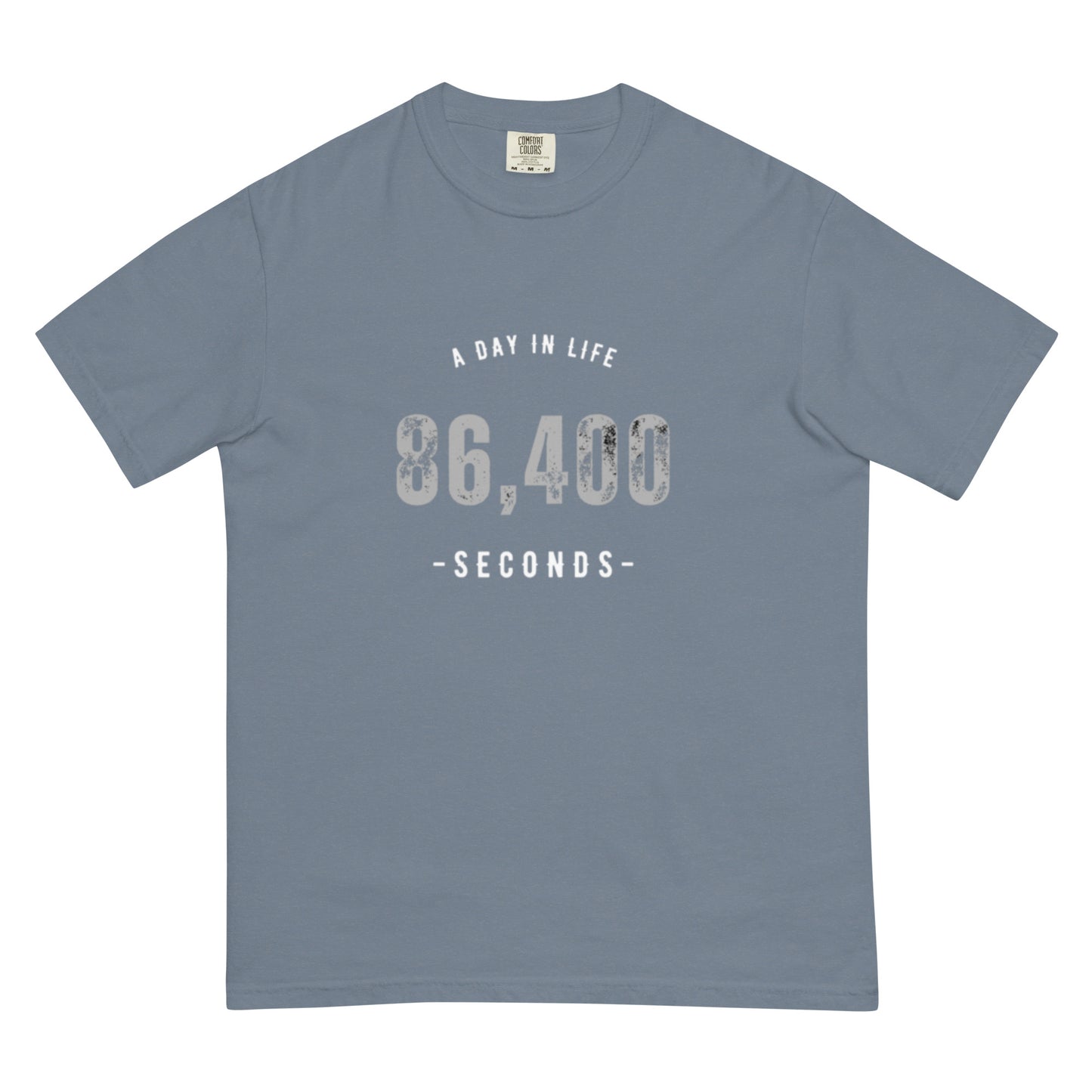 86,400 - A Day In Life Men's Garment-dyed Heavyweight t-shirt