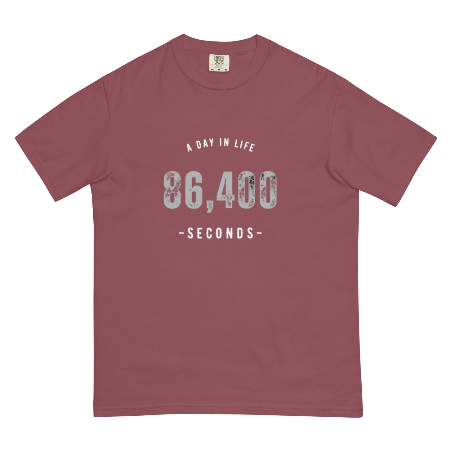 86,400 - A Day In Life Men's Garment-dyed Heavyweight t-shirt