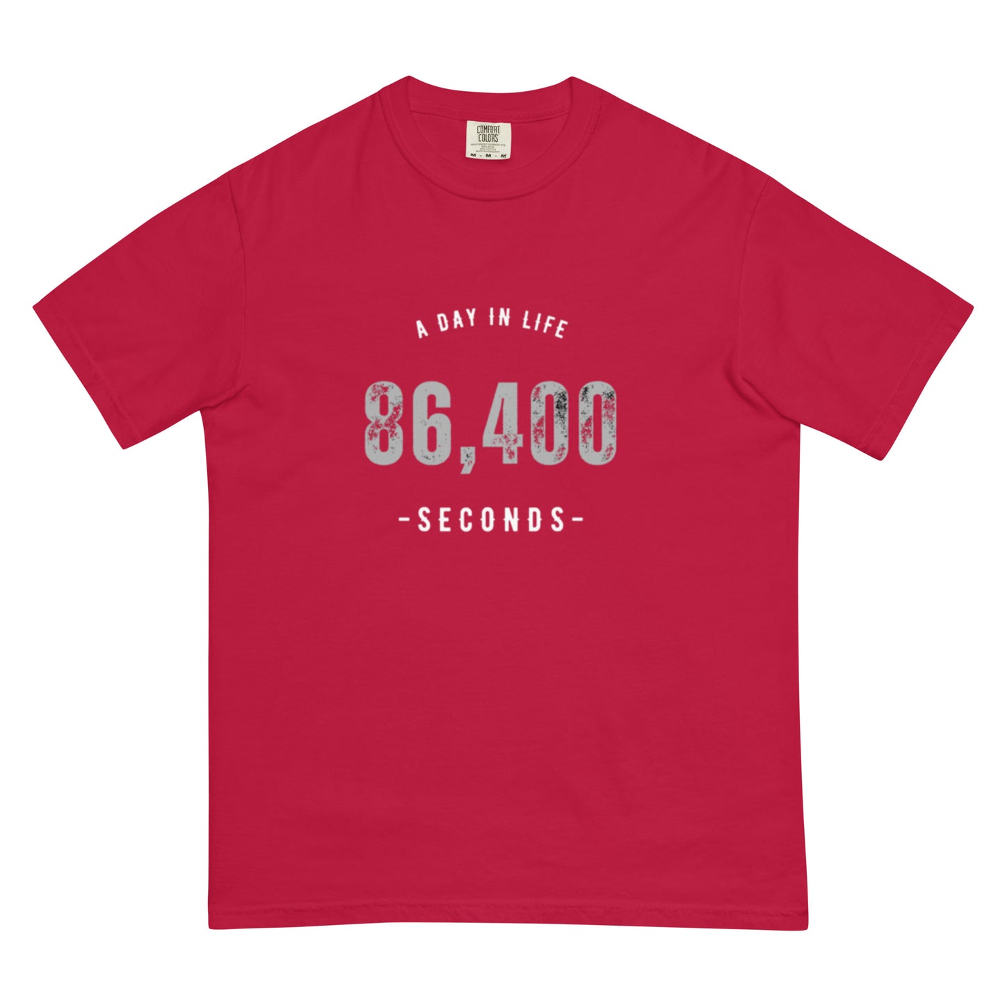 86,400 - A Day In Life Men's Garment-dyed Heavyweight t-shirt