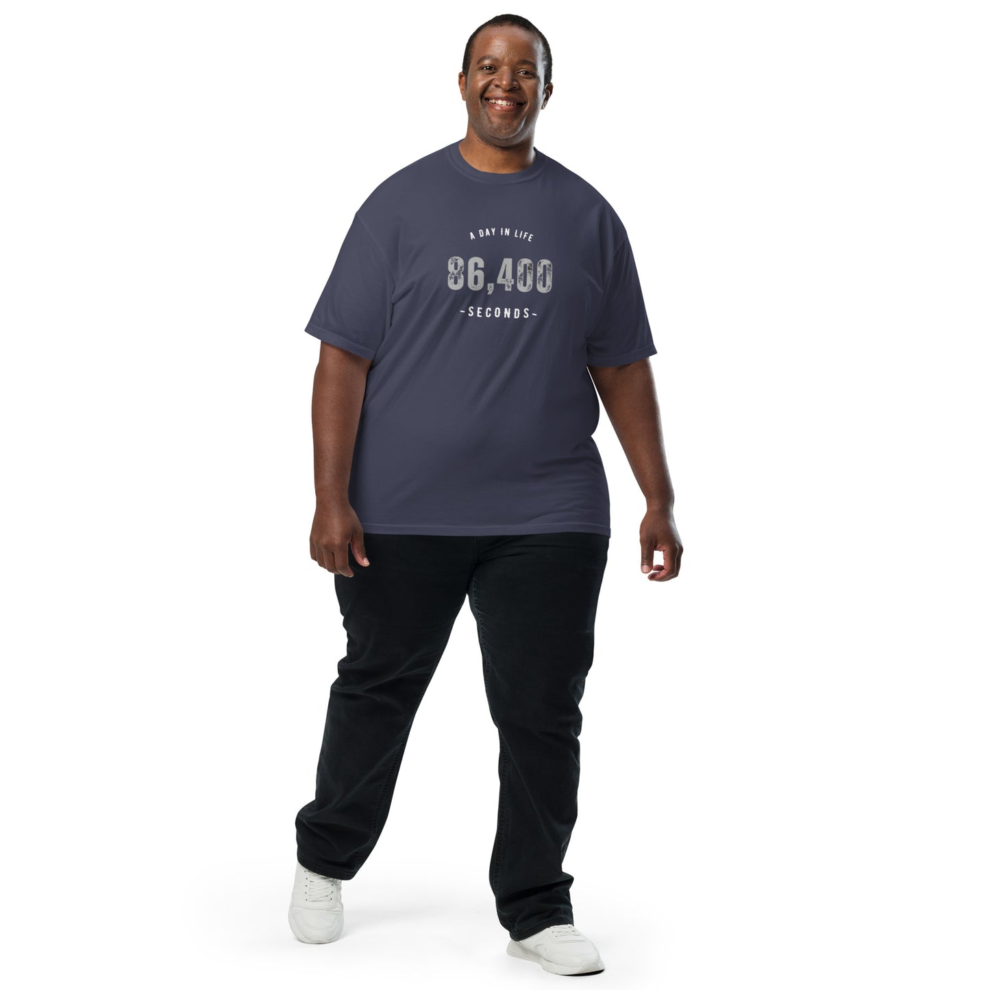 86,400 - A Day In Life Men's Garment-dyed Heavyweight t-shirt