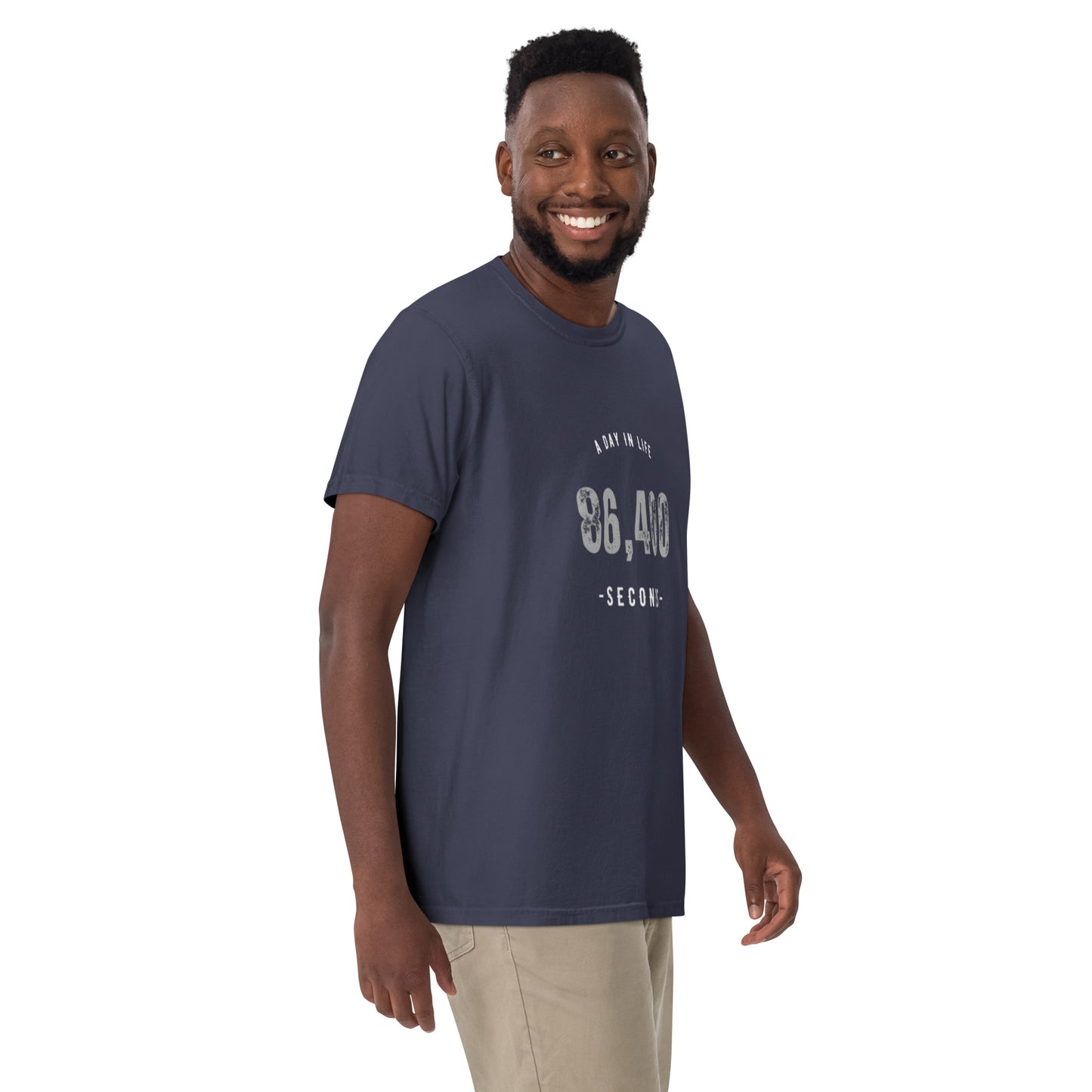 86,400 - A Day In Life Men's Garment-dyed Heavyweight t-shirt