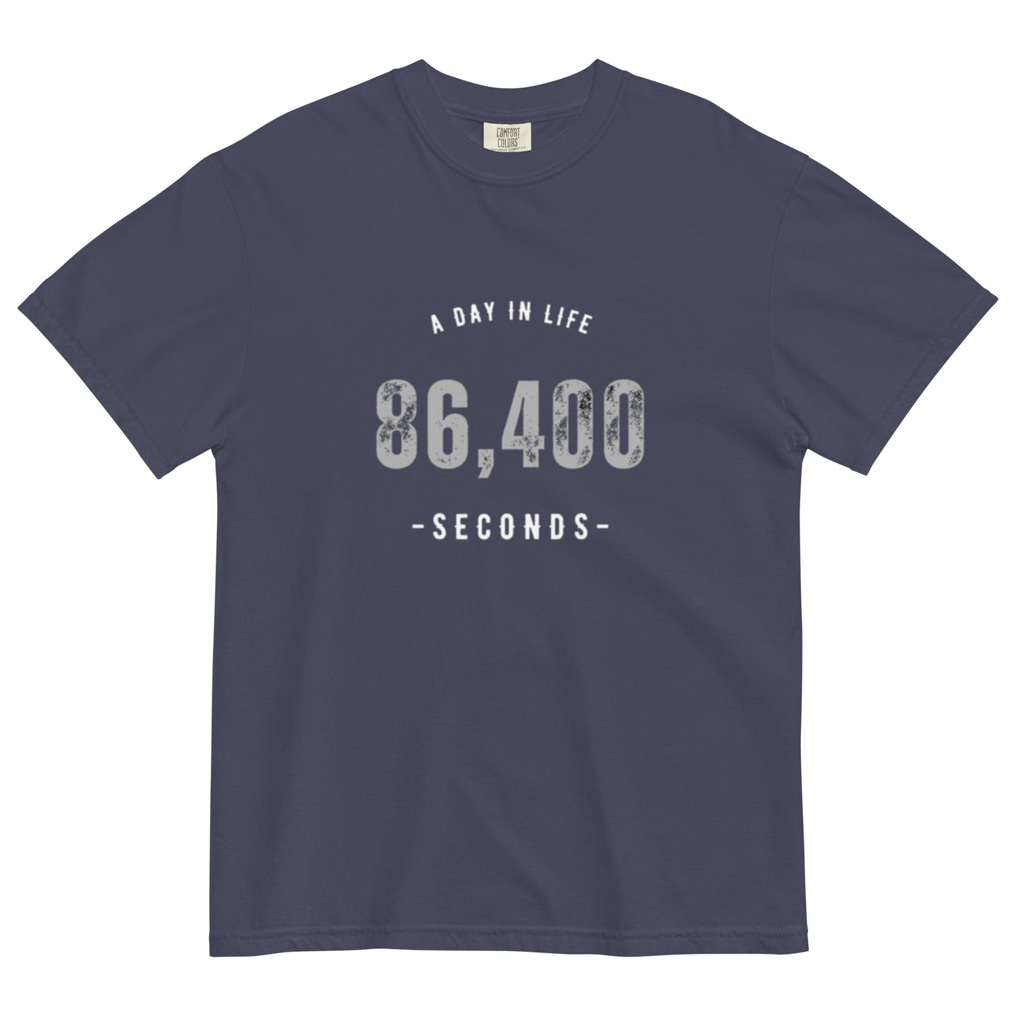 86,400 - A Day In Life Men's Garment-dyed Heavyweight t-shirt