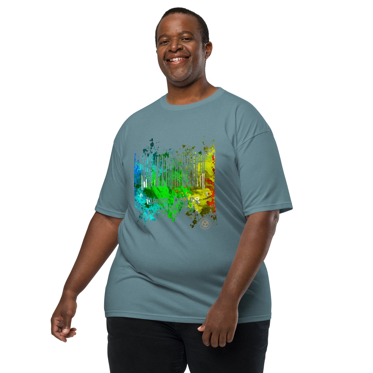 Human Being UPC Splatter Matter Men’s Premium Heavyweight Tee