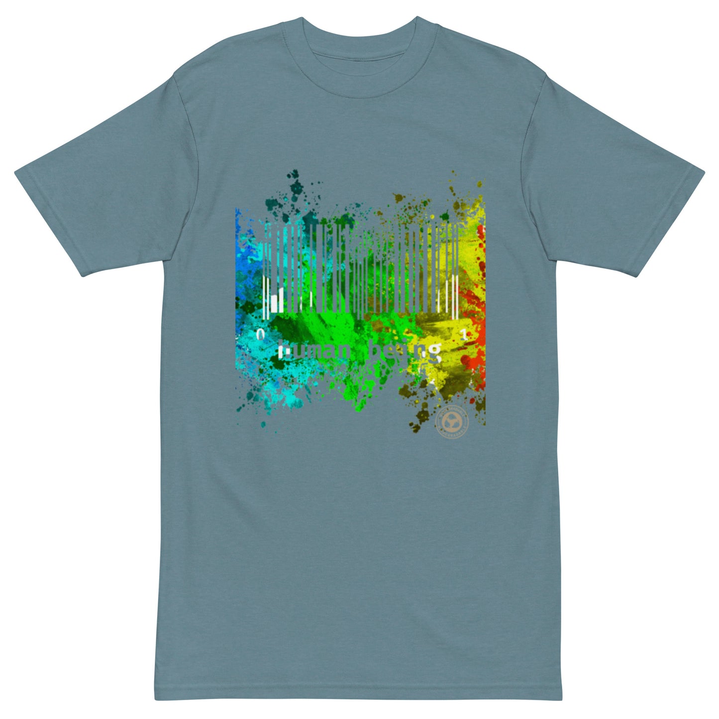 Human Being UPC Splatter Matter Men’s Premium Heavyweight Tee