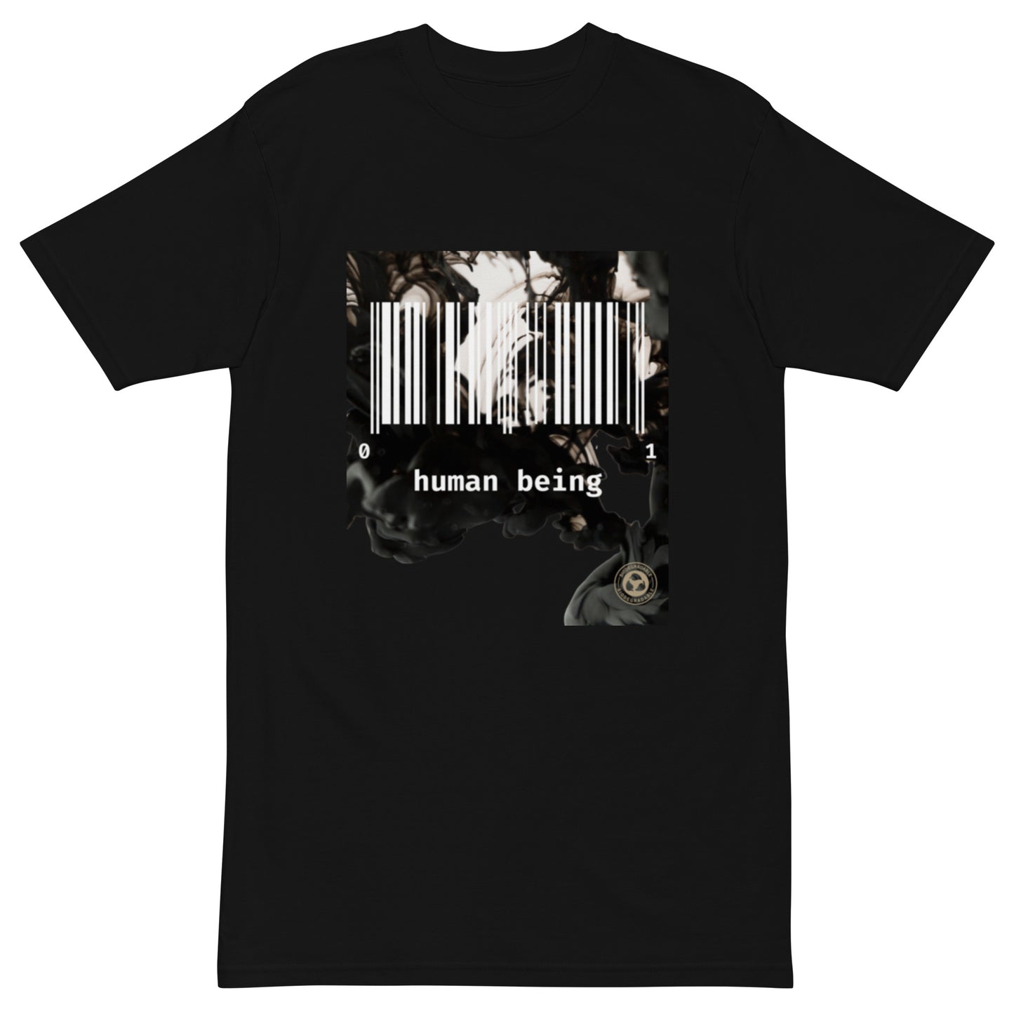 Human Being Blk n White Haze Men’s Premium Heavyweight Tee