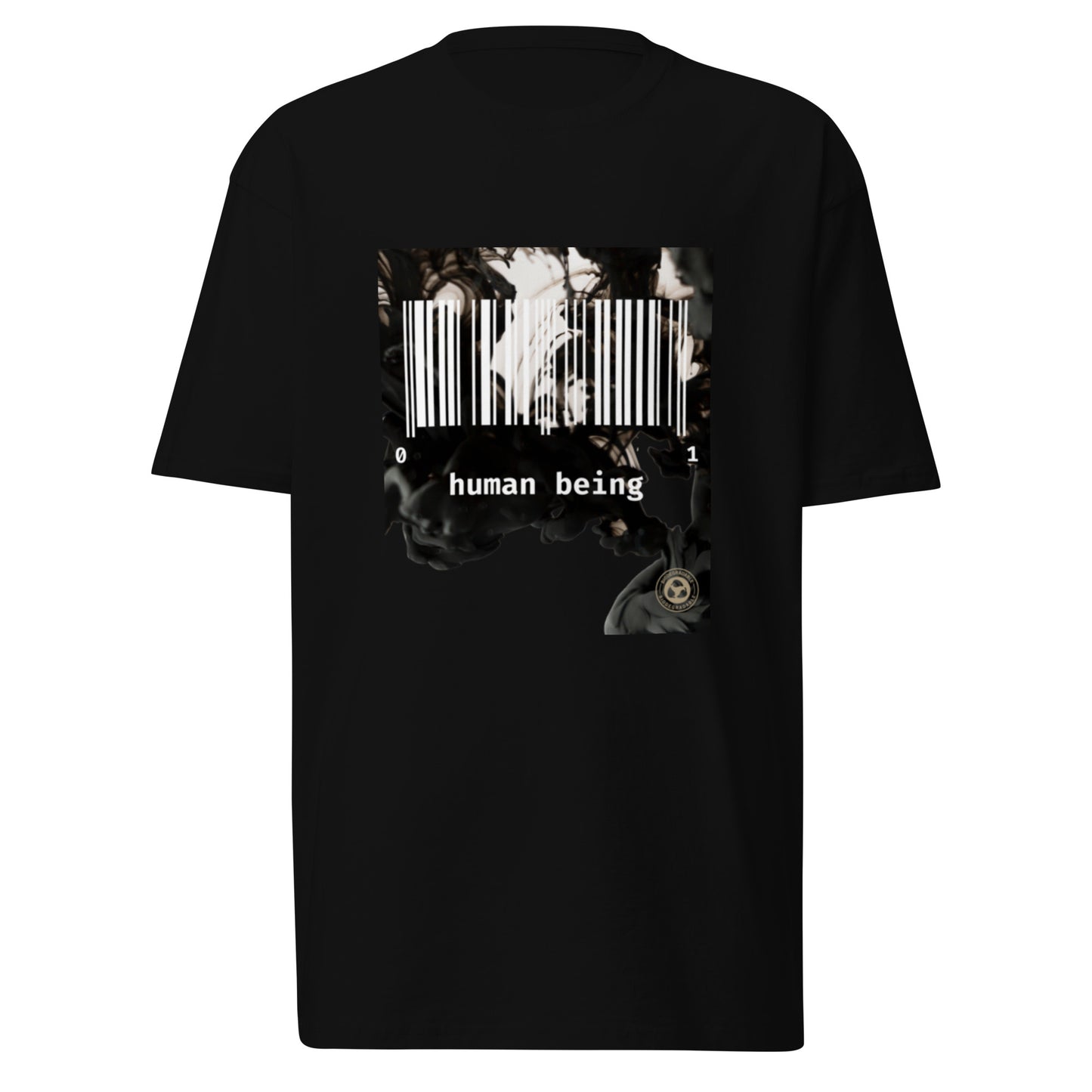 Human Being Blk n White Haze Men’s Premium Heavyweight Tee