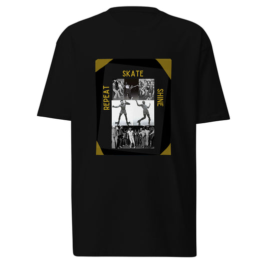 Skate Legends Men’s Premium Heavyweight Tee - Blk Frame