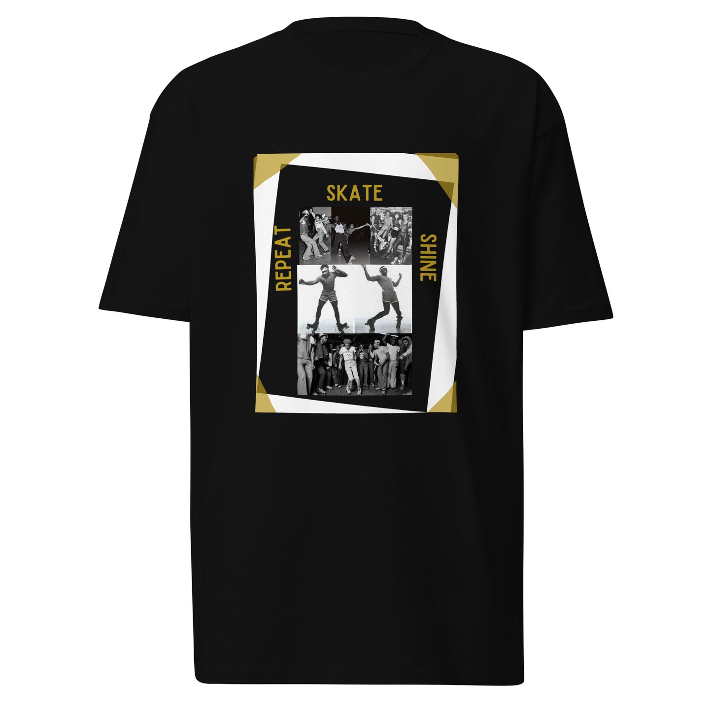 Skate Legends Men’s Premium Heavy Weight Tee - White Frame