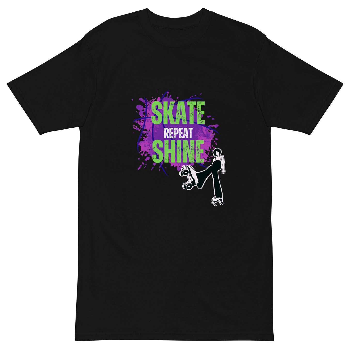 Skate Shine Repeat "Skater" Men’s Premium Heavyweight Tee