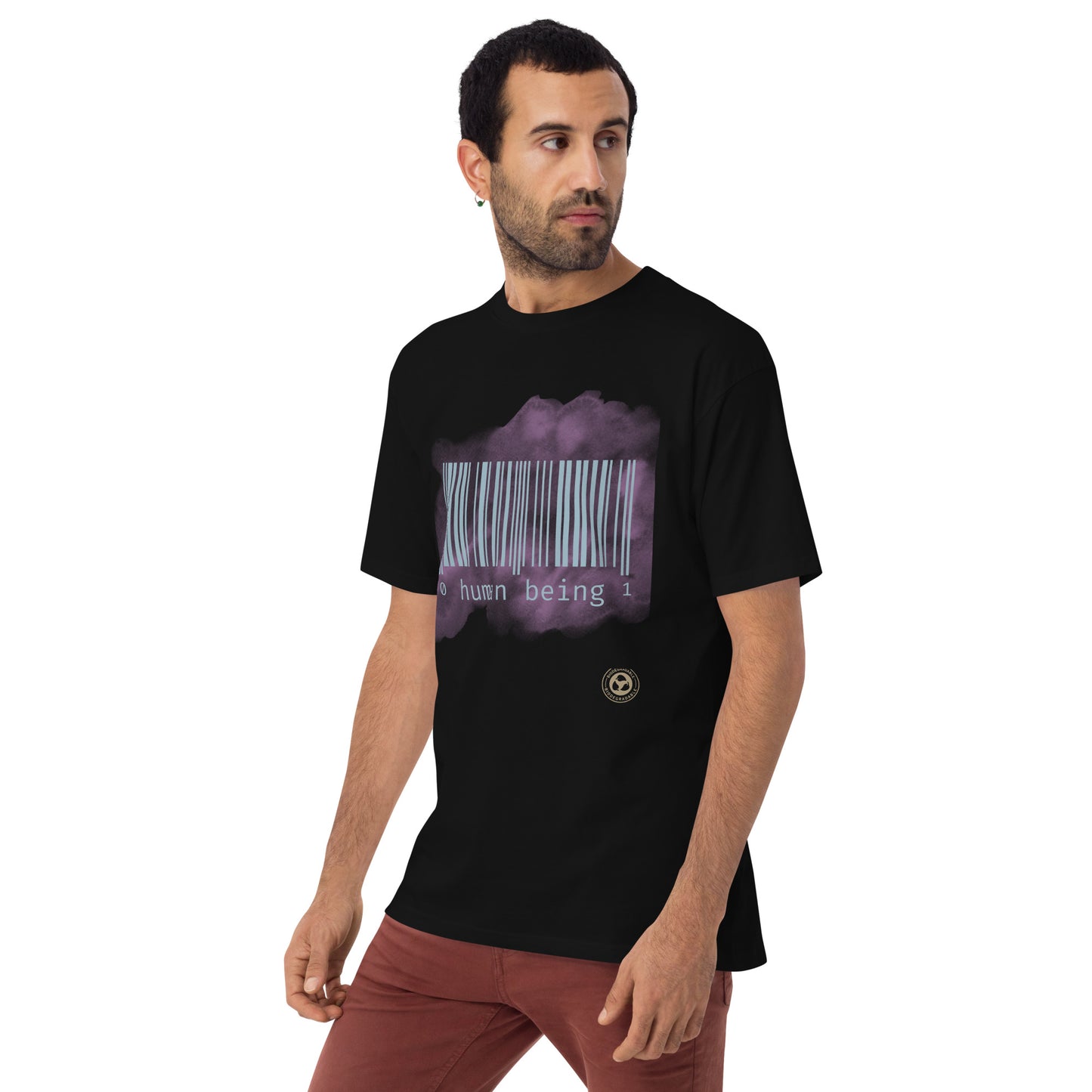 Human Being Purple Haze Short-Sleeve Men's Premium Heavy Weight T-Shirt