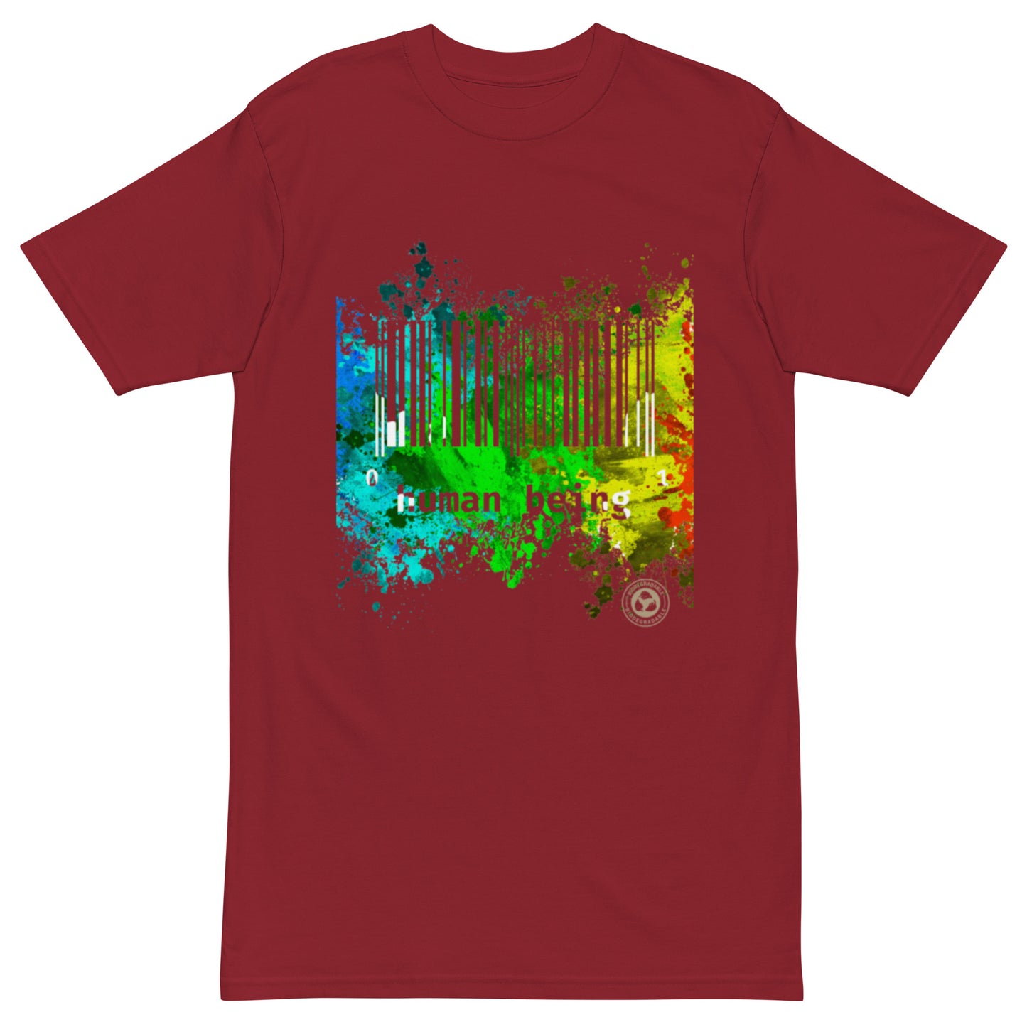 Human Being UPC Splatter Matter Men’s Premium Heavyweight Tee