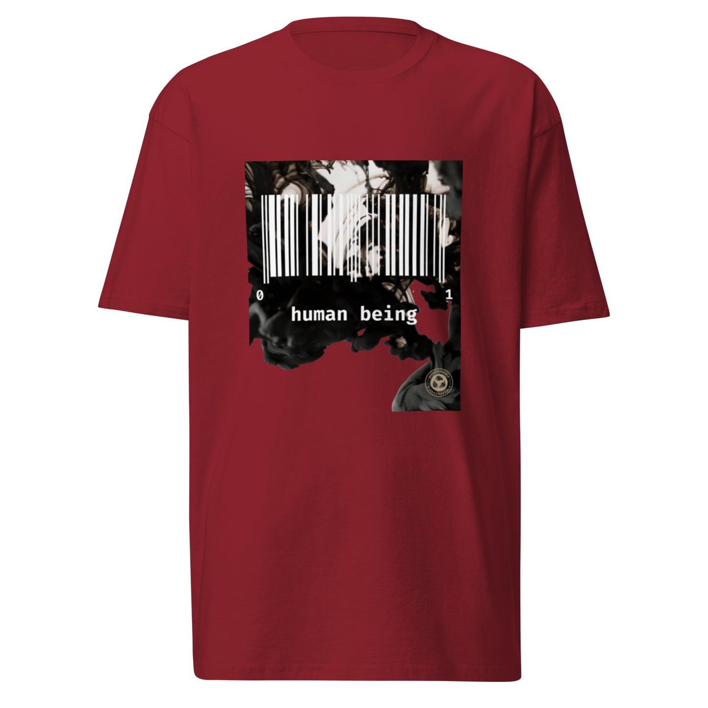 Human Being Blk n White Haze Men’s Premium Heavyweight Tee