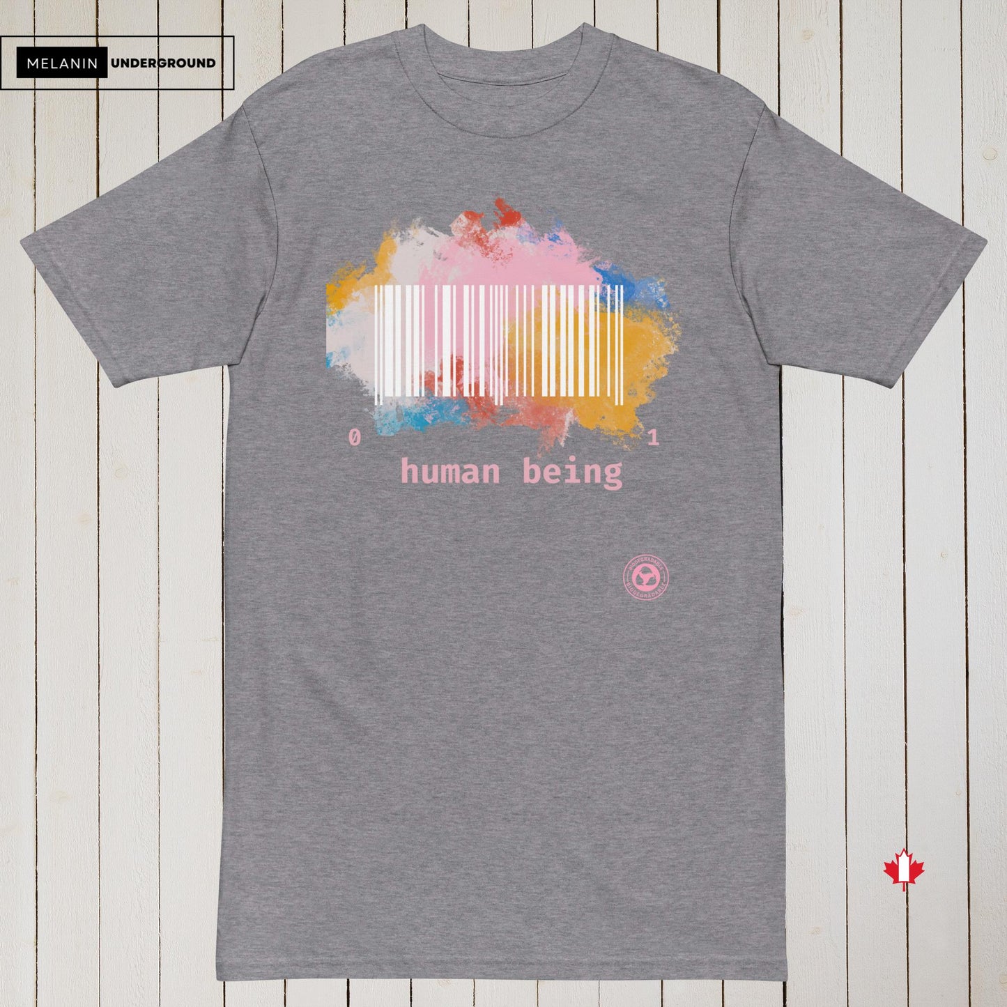 Human Being UPC -Paint Brush Mens Premium Tee