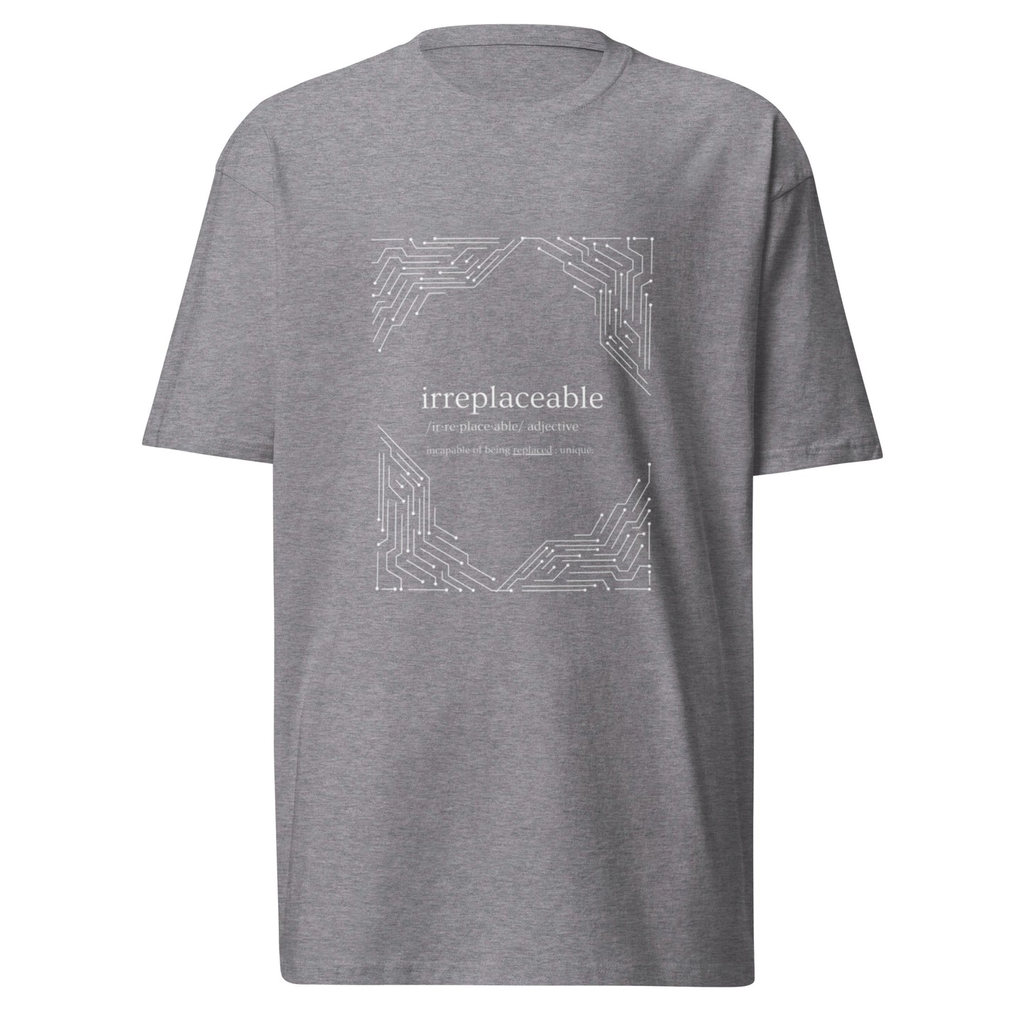 Irreplaceable "Tech" Human Being Men's Heavy Weight Tee