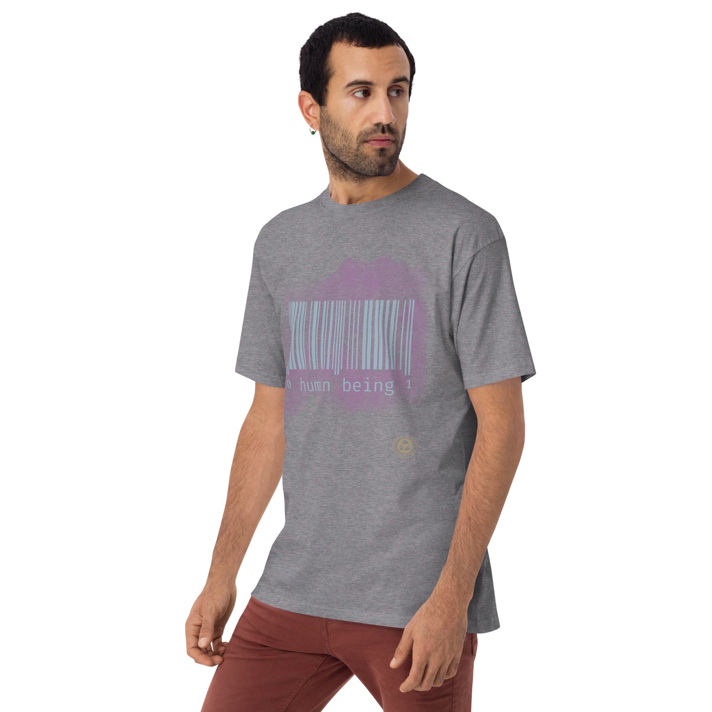 Human Being Purple Haze Short-Sleeve Men's Premium Heavy Weight T-Shirt