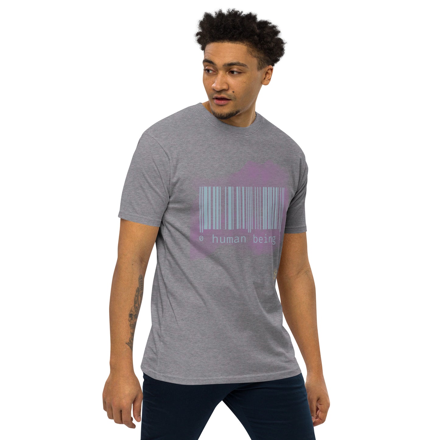 Human Being Purple Haze Short-Sleeve Men's Premium Heavy Weight T-Shirt