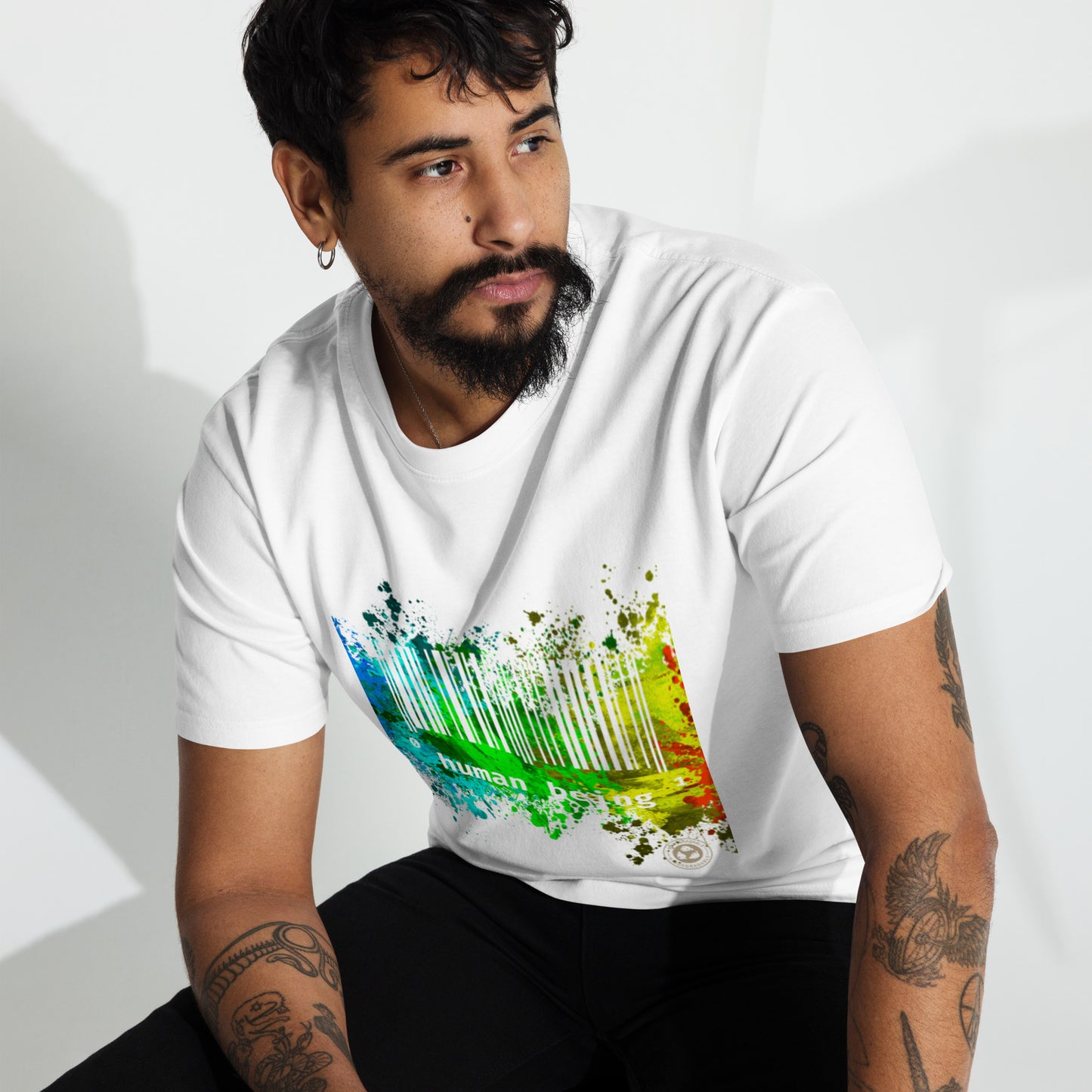 Human Being UPC Splatter Matter Men’s Premium Heavyweight Tee