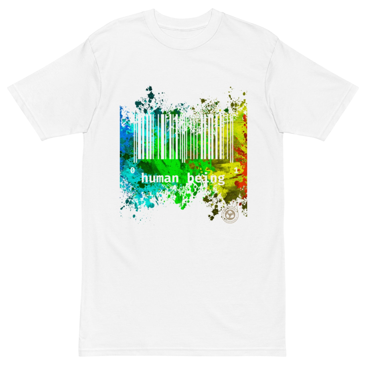 Human Being UPC Splatter Matter Men’s Premium Heavyweight Tee